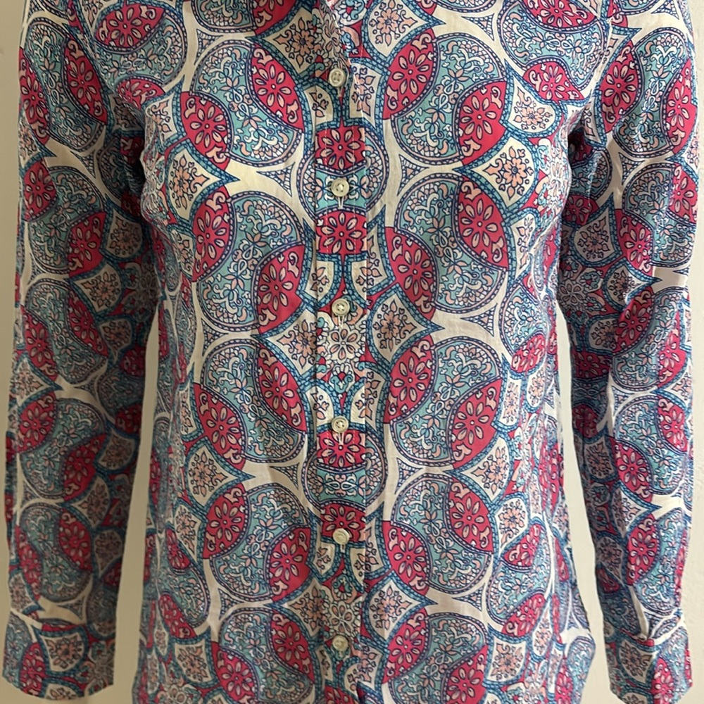 Printed Button Down Shirt - image 3